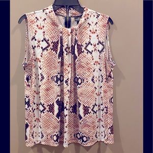 Snakeskin Print Top/ Dressy
